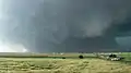 The record-breaking 2.6-mile (4.2&nbsp;km) wide El Reno, Oklahoma tornado.