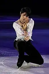 Yuzuru Hanyu at the exhibition gala of the 2018 Winter Olympics in Pyeongchang