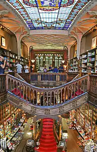The Livraria Lello bookstore in Porto (1906)