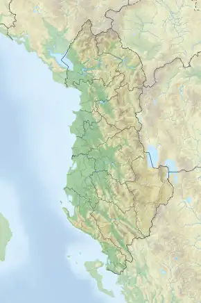 Location of Durrës in Albania and Europe