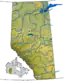 Rivers and lakes in Alberta