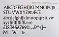 Albertus (typeface) sampler (1936). Two styles of ampersand are shown.
