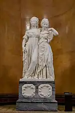 The Princesses Louisa and Friderica of Prussia; by Johann Gottfried Schadow; 1795–1797; marble; height: 172 cm; Nationalgalerie, Berlin, Germany