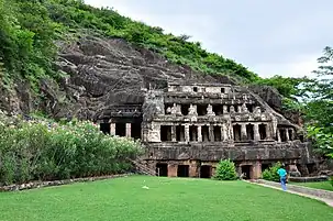 Undavalli Caves are a monolithic example of Indian rock-cut architecture and one of the finest testimonials to ancient viswakarma sthapathis.