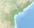 Andhra Pradesh relief map