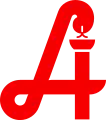 Similar red "A" sign, used in Austria