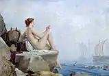 Painting of a siren