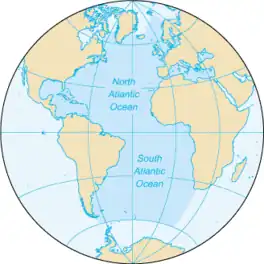 Map of the Arctic Ocean