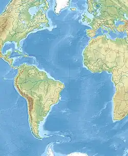 1755 Lisbon earthquake is located in Atlantic Ocean