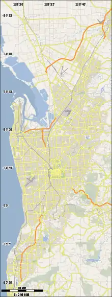 ADL is located in Greater Adelaide