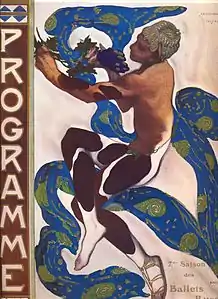 Programme for the Ballets Russes by Léon Bakst (1912)
