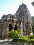 Ghateshwara Mahadeva temple at Baroli Temples complex. The complex of eight temples, built by the Gurjara-Pratiharas, is situated within a walled enclosure.