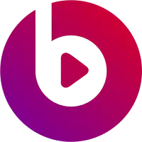 The logo that Beats Music, a subsidiary of Beats Electronics, uses.