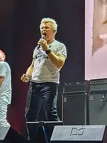 Idol performing live in Lucca, Italy, 2023