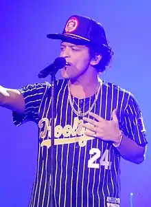 Bruno Mars performing