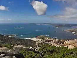 Fisterra or Cape Finisterre, meaning 'Land's End', one of the westernmost points in continental Europe