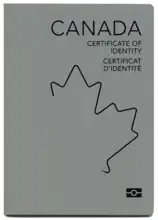 Cover of a Canadian Certificate of Identity () (2023)