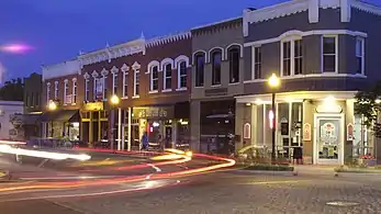 Downtown street in Bentonville