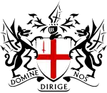 The Corporation's logo is a stylised form of the coat of arms of the City of London