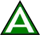 Green triangle, with letter A