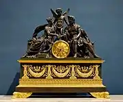 Clock with Mars and Venus; c. 1810; gilded bronze and patina; height: 90 cm; Louvre