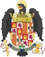 Coat of arms as queen (1492–1504)