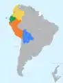 Member states of the Andean Community trade bloc.