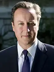 A close-up photograph of David Cameron