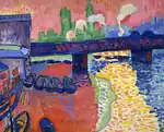 Charing Cross Bridge, London; by André Derain; 1906; oil on canvas, 80.3 × 100.3 cm.; National Gallery of Art (Washington, D.C., US)