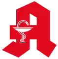 Red "A" (Apotheke) sign, used in Germany