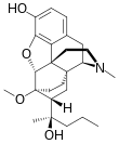 Chemical structure of Dihydroetorphine.