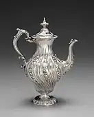 Neo-Rococo coffeepot; 1845; overall: 32×23.8×15.4&nbsp;cm; Cleveland Museum of Art (Cleveland, Ohio, US)