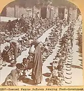 Government famine relief, Ahmedabad, India, during the Indian famine of 1899–1900.