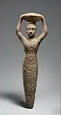 Foundation figure of Ur-Namma holding a basket; 2112-2095 BC; copper alloy; height: 27.3 cm; Metropolitan Museum of Art (New York City)