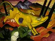 Franz Marc, 1911, The Yellow Cow, oil on canvas, 140.5 x 189.2&nbsp;cm