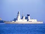French Destroyer Chevalier Paul provided naval gun support