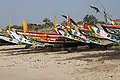 Fishing boats in Gambia.