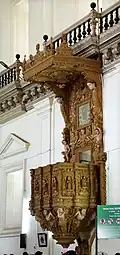 Pulpit, Basilica of Bom Jesus, Goa, India, unknown architect or craftsman, 18th century