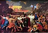 The Adoration of the Golden Calf by artist Nicolas Poussin