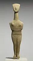 Cycladic Female Figurine, c. 2500–2400 BCE, 41.5 cm (16.3 in) high