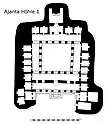 Cave 1 plan, a monastery known for its paintings