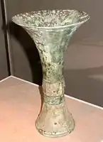 Bronze gū ritual wine vessel