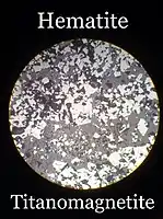 A microscopic picture of hematite