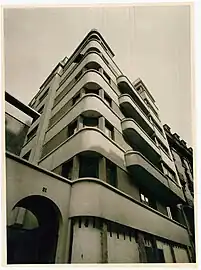 Streamlining - Rue Gramme no. 17-21 in Paris by Marcel Chappey (1930)