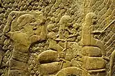 Relief depicting the Judean people being deported by the Assyrians