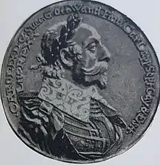 Medal of him by Ruprecht Miller&nbsp;[sv], 1609