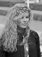 Photo of Kim Basinger at the Deauville American Film Festival in September 1989.