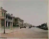 Kobe foreign settlement Kaigan-dōri Avenue around 1885
