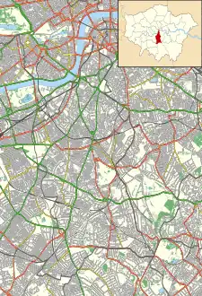 St Thomas' Hospital is located in London Borough of Lambeth
