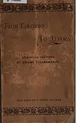 Lectures from Colombo to Almora front cover 1897 edition